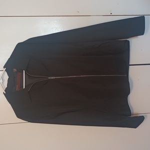 Perry Ellis Black Windbreaker Jacket